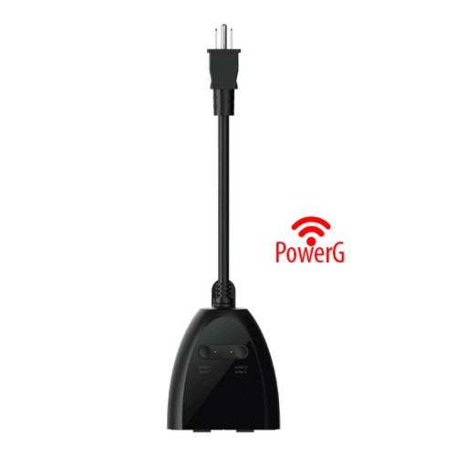       Enchufe inteligente para exteriores PowerG con 2 tomas de corriente (IQODP-PG)